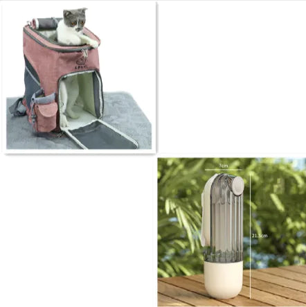 2-in-1 Pet Water & Food Bottle