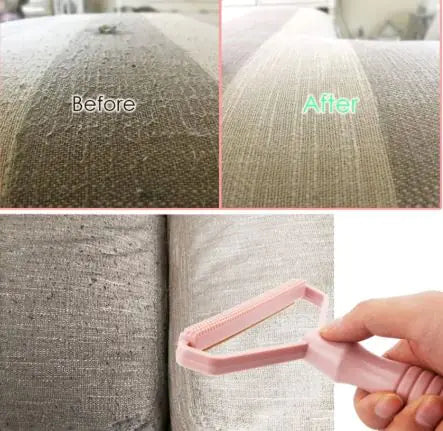 Portable Manual Fabric Shaver & Pet Hair Remover – Dual-Sided Lint Remover for Clothes, Carpet, Furniture, and Blankets